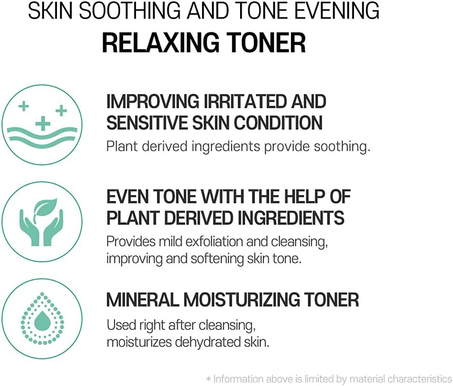 I'M Sorry For My Skin Relaxing Toner - Mineral Calming, Hydrating And Soothing Facial Toner, Korean Skincare For Sensitive And Irritated Skin, 6.76 Fl Oz (200Ml)
