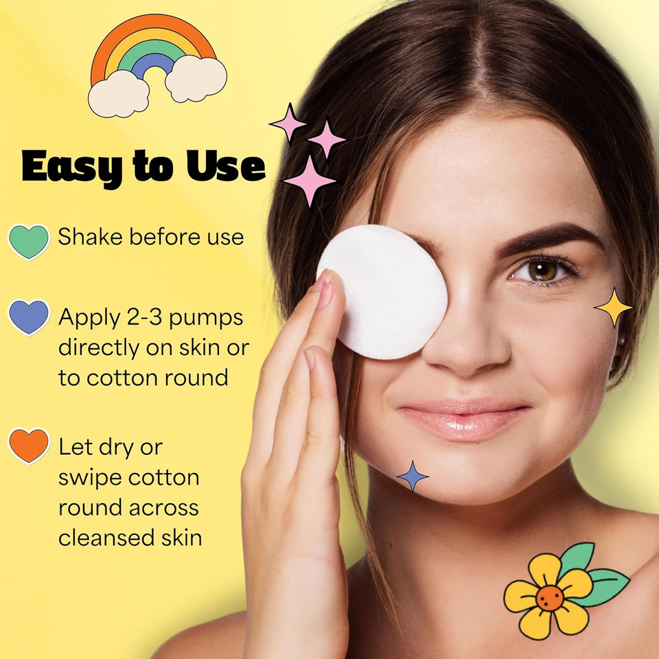 Instanatural Besties Gentle Teen Spray Face Toner | With Vitamin C, Hyaluronic Acid, Niacinamide For Hydration, Smoothness, Even Skintone | Simple Skincare For Healthy Skin (For All Skin Types)