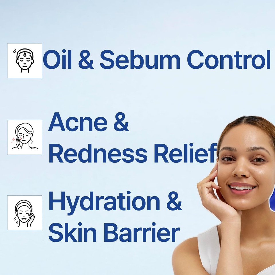 Isoi Acni Dr. 1St Control Toner, Plant-Based Soothing Formula For Oily & Sensitive Skin, Total Sebum Care & Refreshing Hydration With Cooling Effect, Korean Skin Care (4.39 Fl.Oz/130Ml)