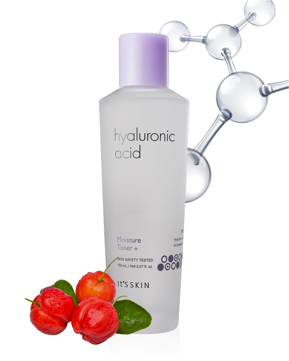 It'S Skin Hyaluronic Acid Moisture Toner 150Ml (5.07 Fl.Oz.) - Containing Vitamin C & Acerola Extract Skin Moisturizing & Soothing Facial Toner, Skin Smooth & Vitality