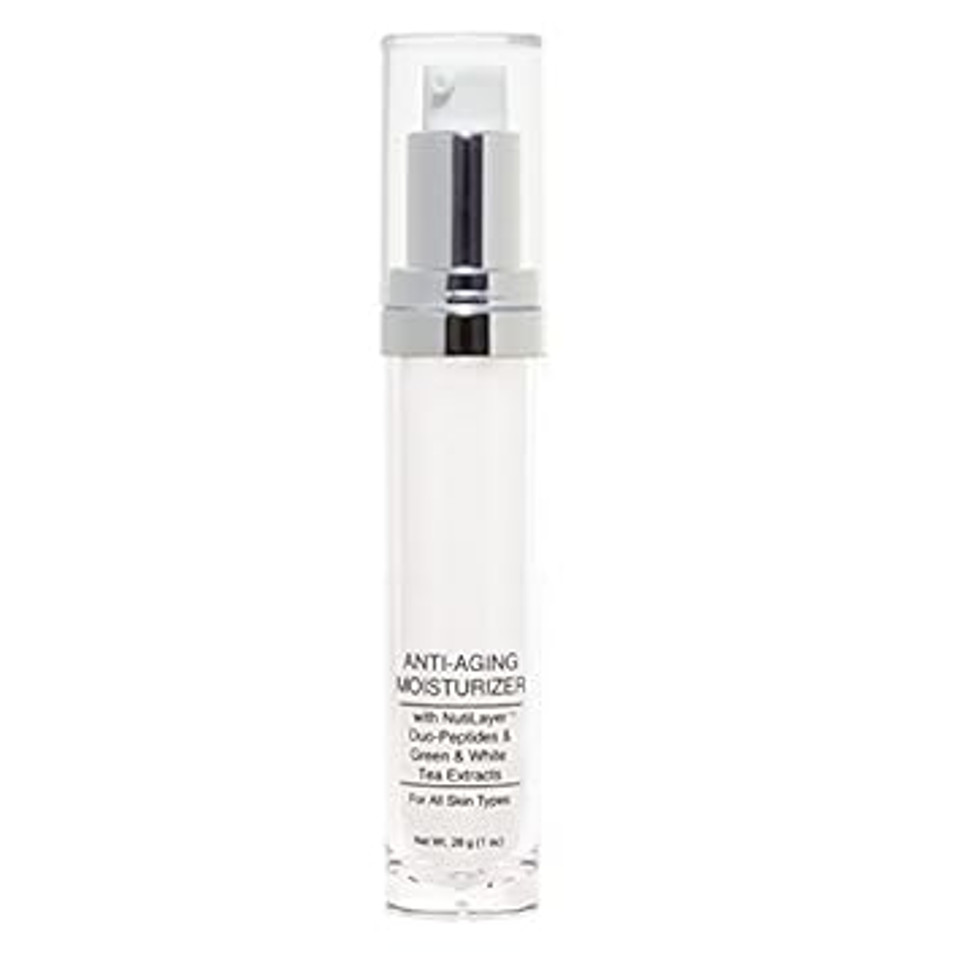 Jolie Anti-Aging Moisturizer W/Green & White Tea, Duo Peptides & Nutrilayer 1 Oz