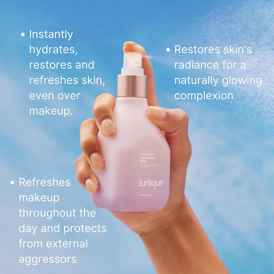 Jurlique Lavender Hydrating Mist, Refreshing Facial Spray, 3.3 Oz