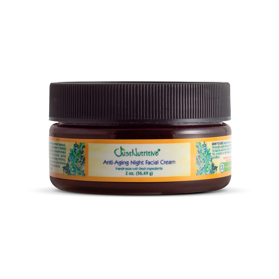 Just Nutritive Anti-Aging Night Facial Cream | Best Night Cream For Awesome Looking Skin | Anti Wrinkle Cream | Anti Aging Night Cream For Face | Anti Aging Skin Care 2Oz