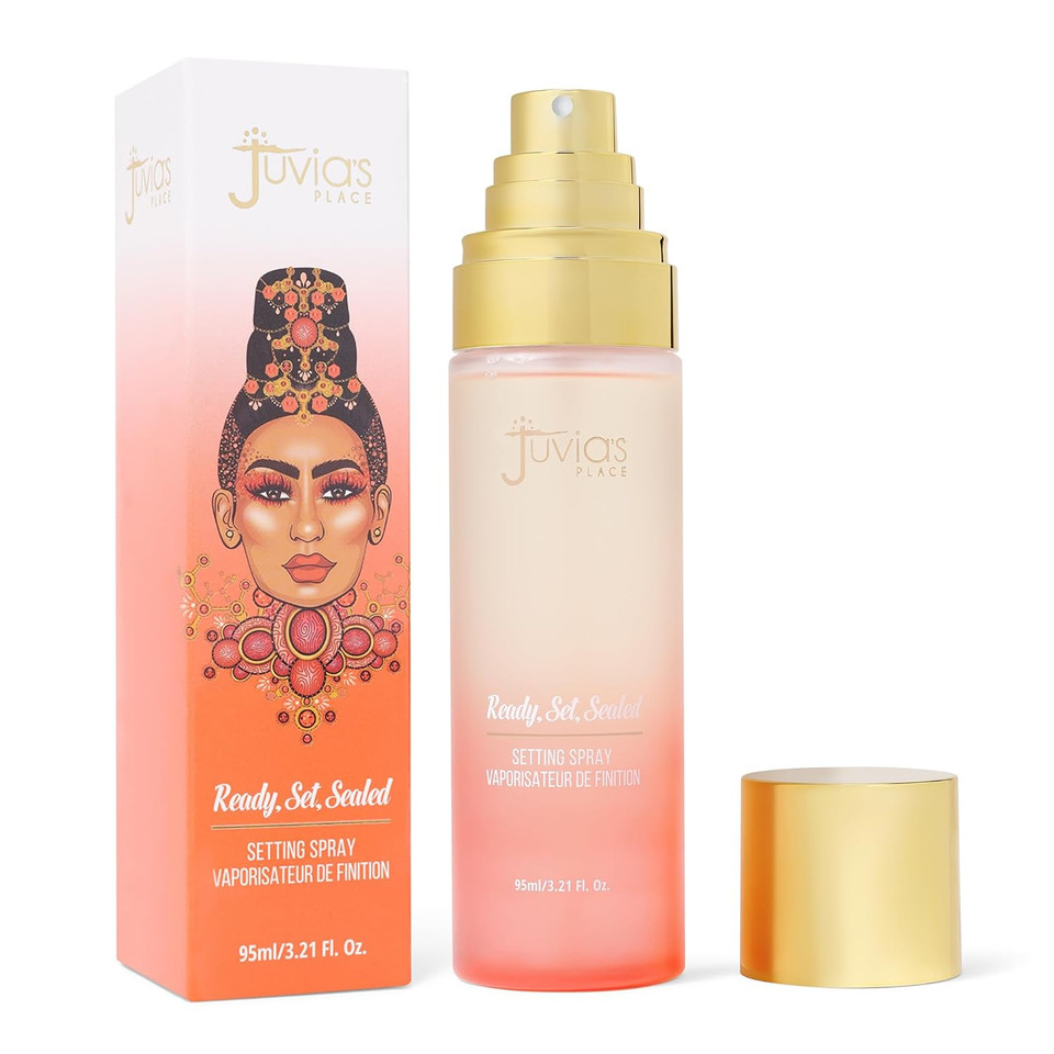 Juvia'S Place Ready, Set, Sealed Setting Spray, 95Ml - Infused W/Skin-Loving Antioxidants & Fruit Extracts, Satin Matte Finish Makeup Setting Spray, Shine Reducing & Hydrating Finishing Spray Makeup