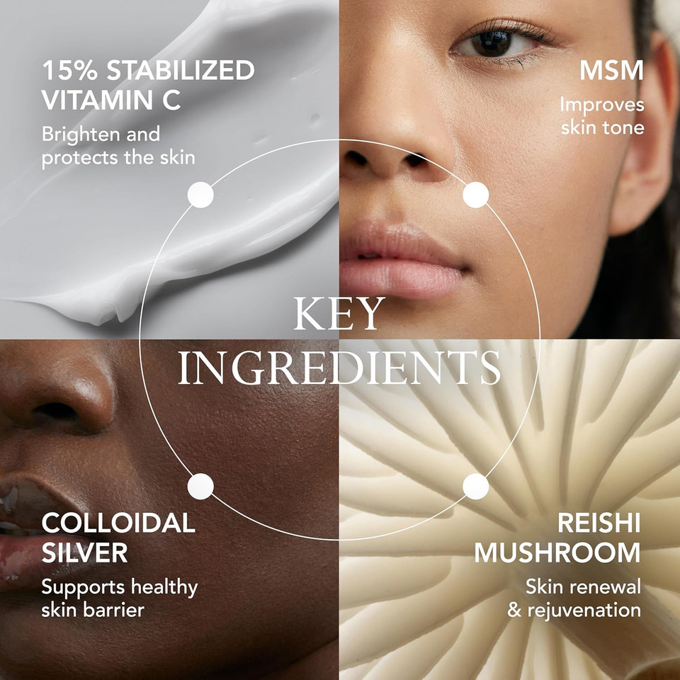 Kat Burki 15% Stabilized Vitamin C Intensive Face Cream. Brightening Moisturizer For Glowing & More Firm Skin