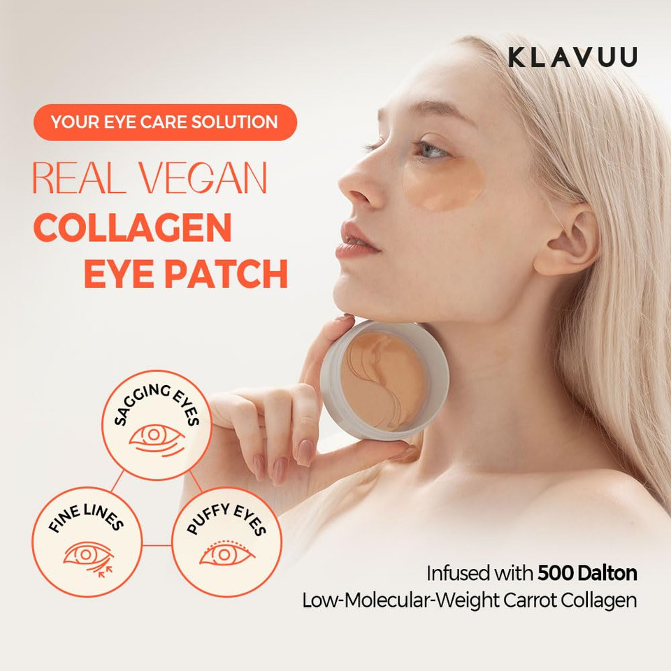Klavuu Real Vegan Collagen Cream - Enhances Skin Elasticity, Providing Deep Hydration To Dry Skin For A Radiant, Youthful Glow