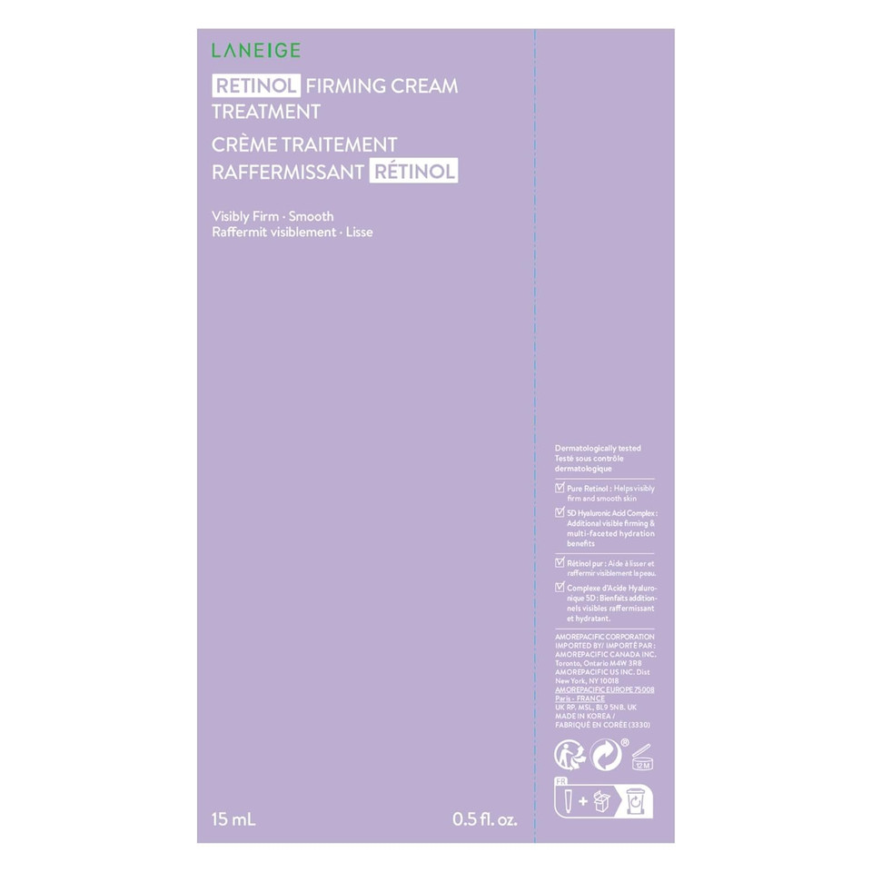 Laneige Retinol Firming Cream Treatment: Anti-Aging Moisturizer To Visibly Firm Skin & Smooth Fine Lines And Wrinkles