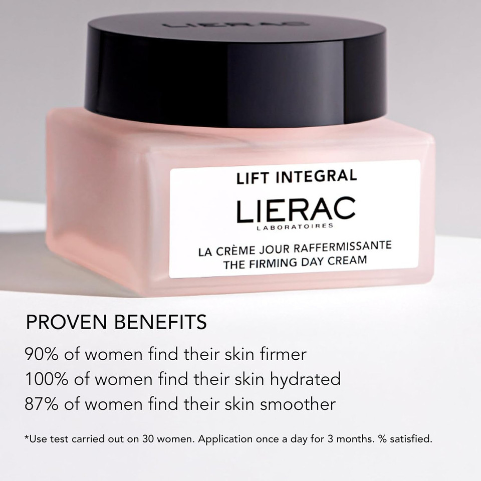 Lierac Lift Integral Firming & Wrinkle Day Cream, Face Moisturizer With Collagen, Elastin & Hyaluronic Acid, Face Moisturizer Minimize Appearance Of Wrinkles Suitable For Women'S Sensitive Skin - 50Ml