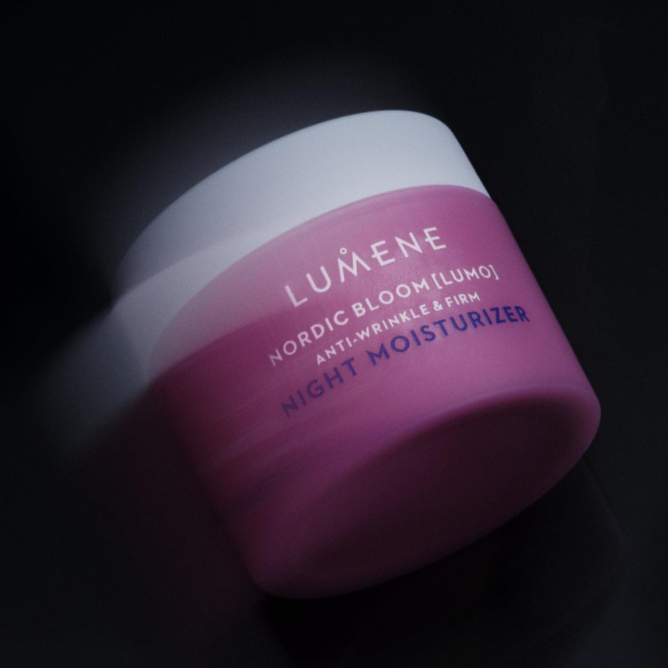 Lumene [Lumo Nordic Bloom Anti-Wrinkle + Firming Night Cream - Hydrating Face Moisturizer For Visibly Firmer, Radiant & Smooth Skin - Formulated With Pre-Retinol Complex + Lingonberry Extract (50Ml)