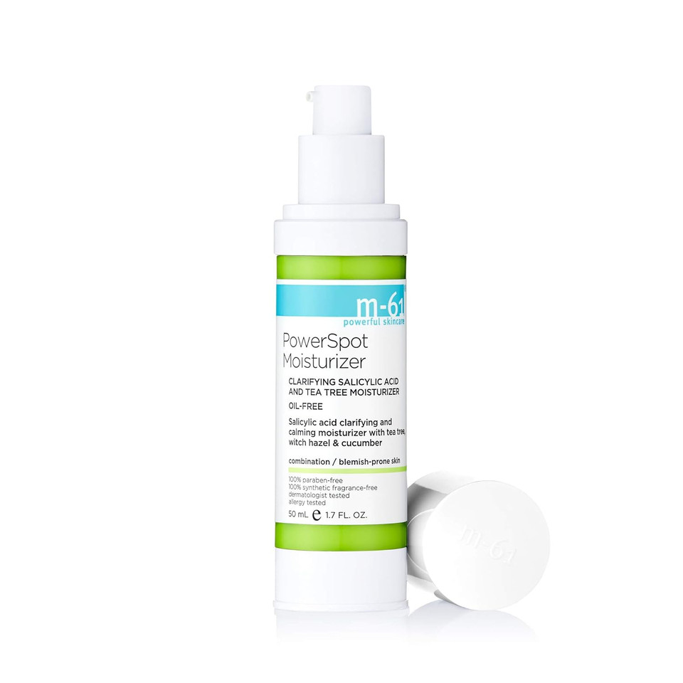M-61 Powerspot Moisturizer - Clarifying, Hydrating And Soothing Oil-Free Moisturizer With Salicylic, Glycolic, Witch Hazel & Tea Tree