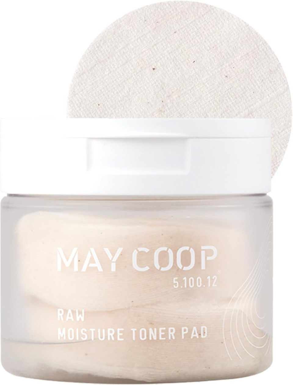 May Coop Raw Moisture Korean Toner Pad  Redness Relief, Hydrating, Exfoliating Cotton Pads With 75% Maple Sap For Skin Balancing & Smoother Texture, 70 Pads