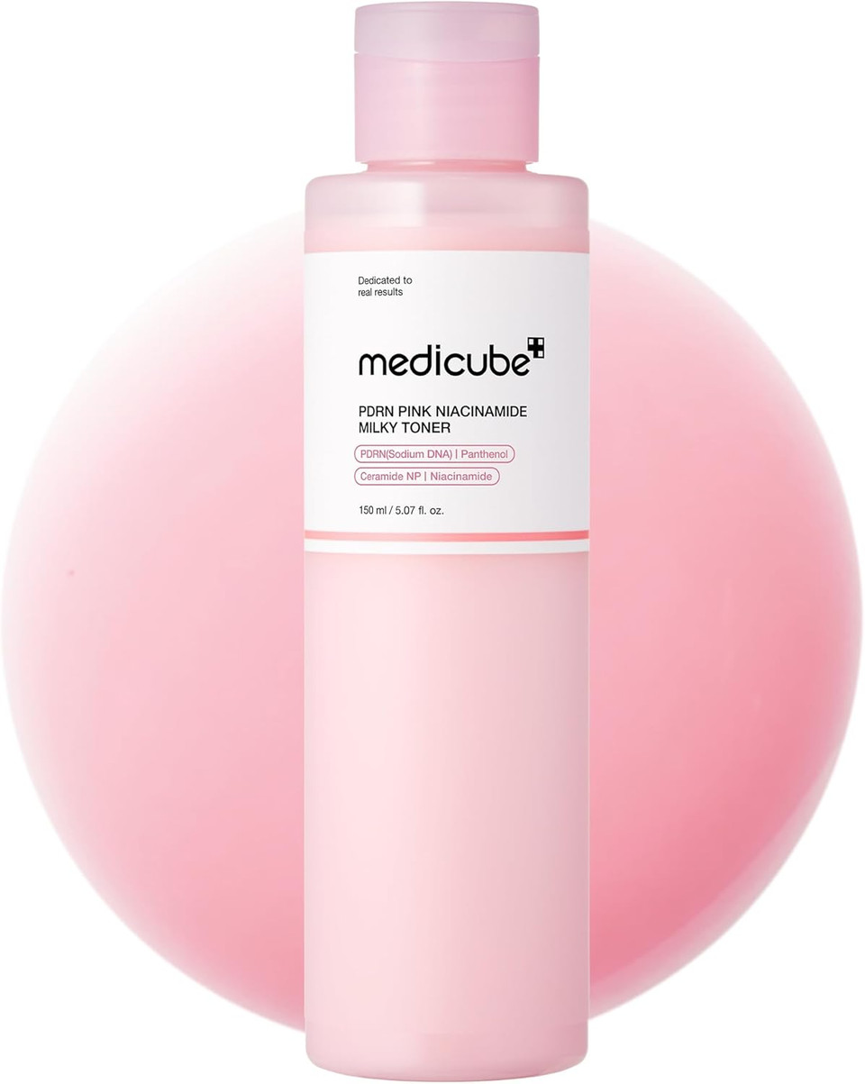 Medicube Pdrn Pink Niacinamide Milky Toner For Hydrating, Moisturizing, Soothing, Ceramide, Peptide, Glass Glow Skin, Korean Skincare | 150Ml 5.07 Fl. Oz Medicube Pdrn Pink Niacinamide Milky Toner For Hydrating, Moisturizing, Soothing, Ceramide, Peptide, Glass Glow Skin, Korean Skincare | 150Ml 5.07 Fl. Oz
