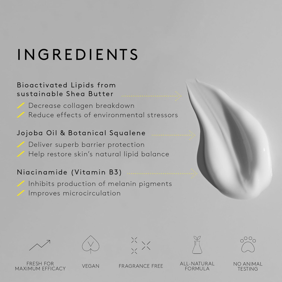 Nuori Protect + Facial Cream | For All Skin Types Including Hypersensitive Skin, All Natural, Fragrance Free, 30 Ml / 1 Fl Oz