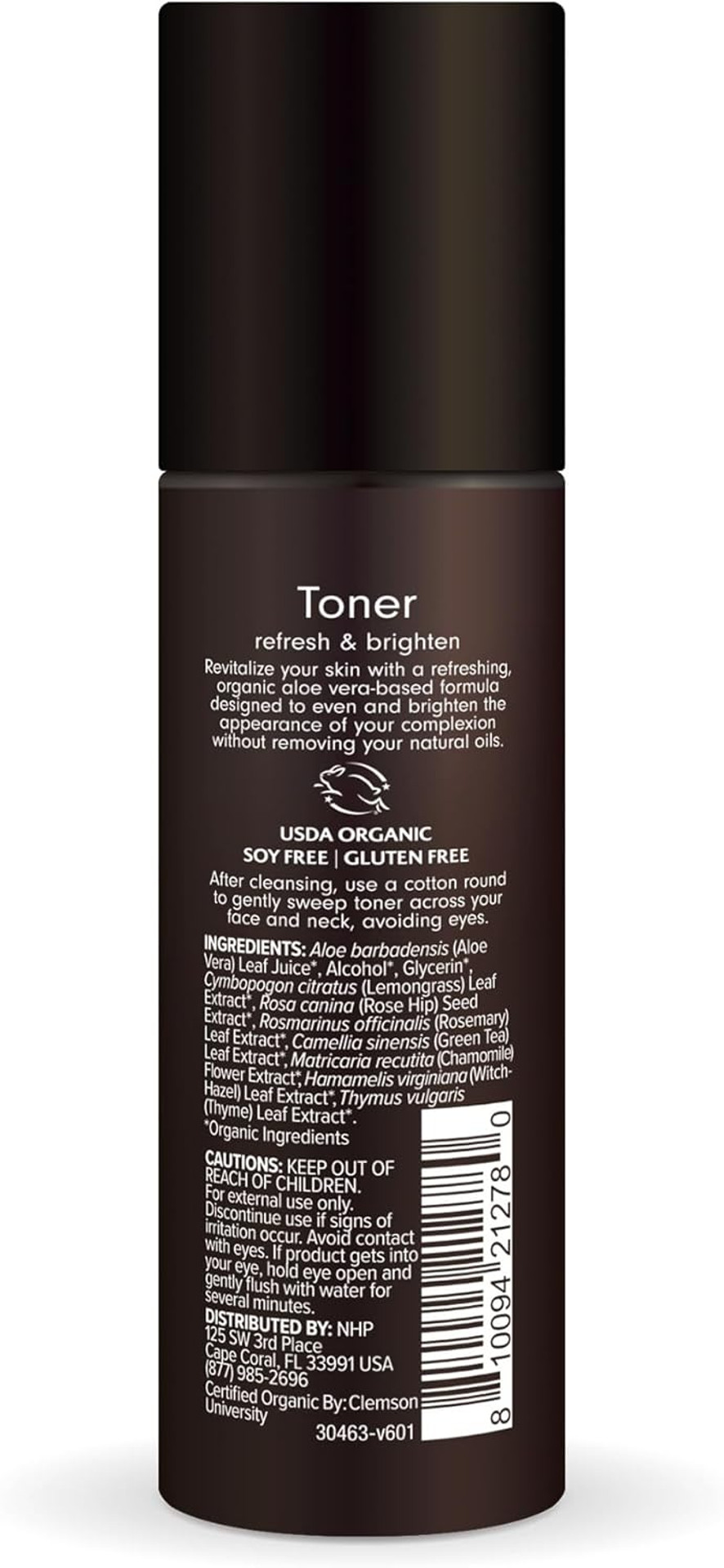 Ola Botanicals Toner (3.4 Fl. Oz), Aloe Vera & Rose Hip, Refresh & Brighten, Certified Usda Organic, Cruelty Free, Non-Gmo, Dr. Mercola