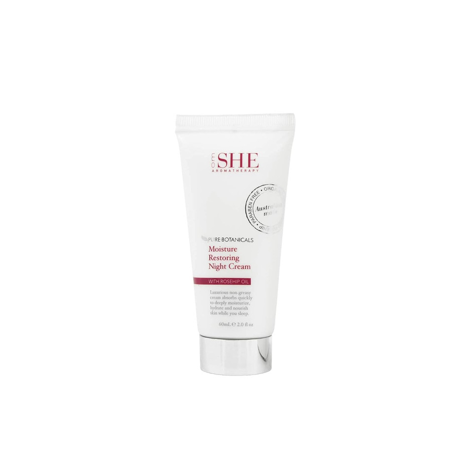 Om She Aromatherapy Rosehip Oil Moisture Restoring Night Cream