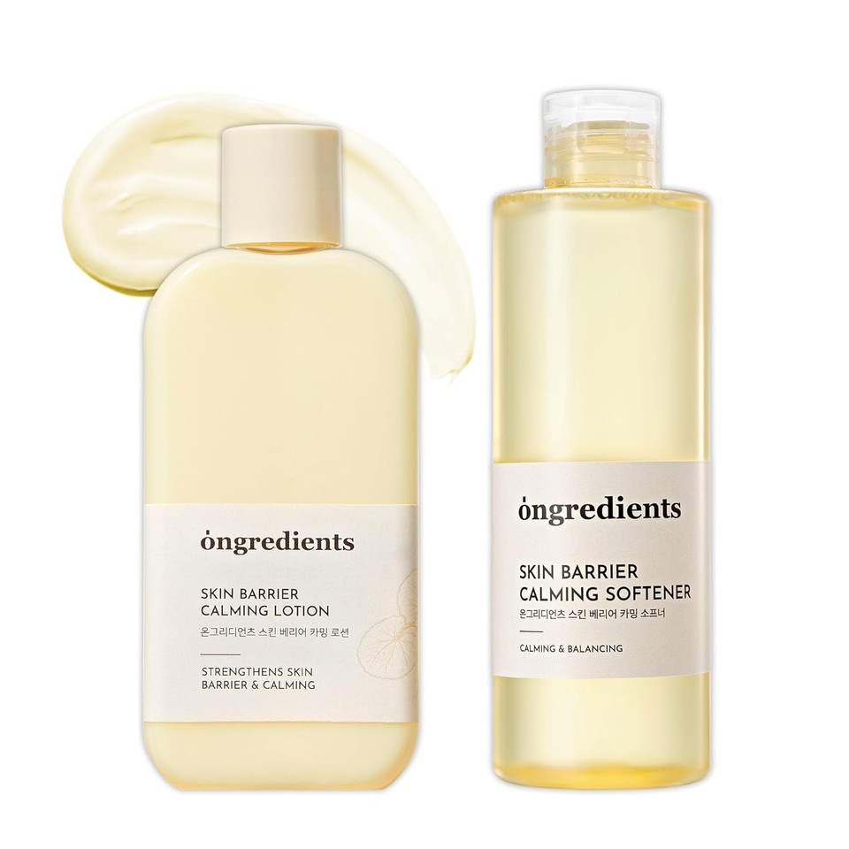Ongredients Skin Barrier Lotion + Calming Toner I Hydrating, Soothing, Calming, Skin Barrier Care For Dry, Sensitive Skin I Vegan, Korean Skin Care