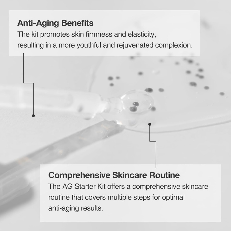 Ag Starter Kit  Anti-Aging Kit, Nutrient Toner 30Ml, Caviar Protein Fluid 15Ml & Age-Defying Caviar Cream 30Ml