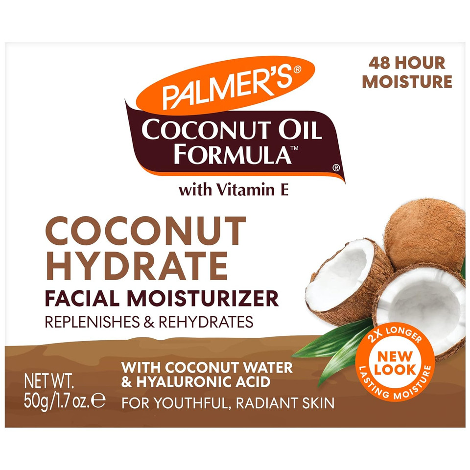 PalmerS Coconut Oil Formula Coconut Water Face Moisturizer, 1.7 Ounce Jar