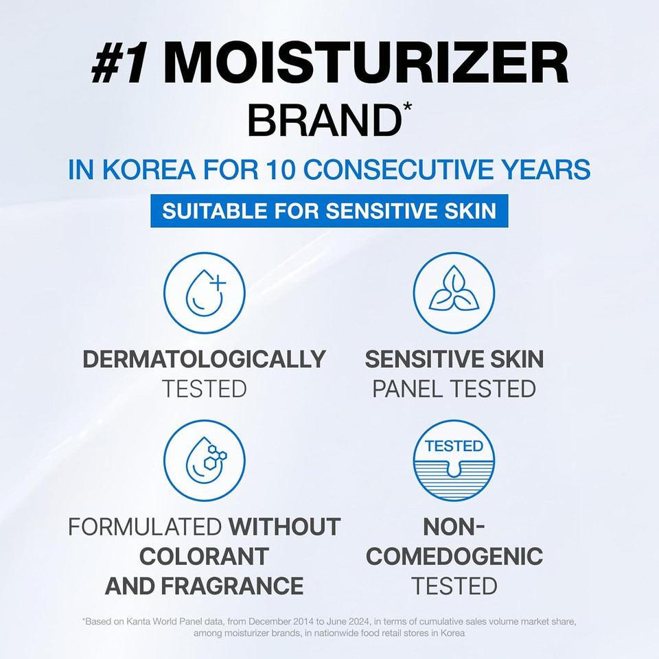 Physiogel Daily Hydrating Facial Moisturizer Lightweight Cream, 72 Hrs Hydration For Dry & Sensitive Skin, Korean Skin Care, Fragrance-Free, Non-Comedogenic, Dermatologist-Tested, Ceramide, Squalane