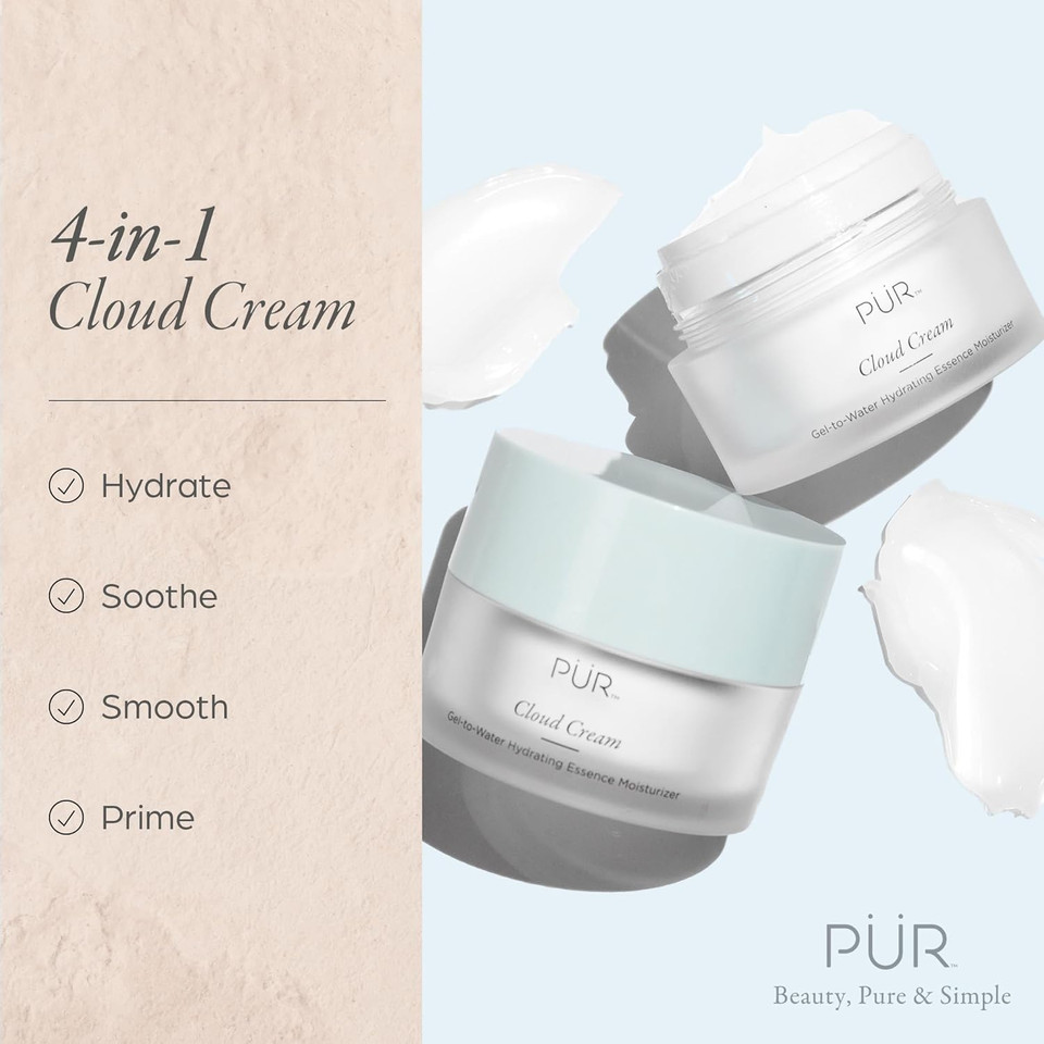 Face Moisturizer For Women & Men, 4-In-1 Cloud Cream - Hydrating Facial Moisturizer That Hydrates, Soothes, Smooths, & Primes Skin - Anti-Aging Face Cream For Fine Lines & Wrinkles