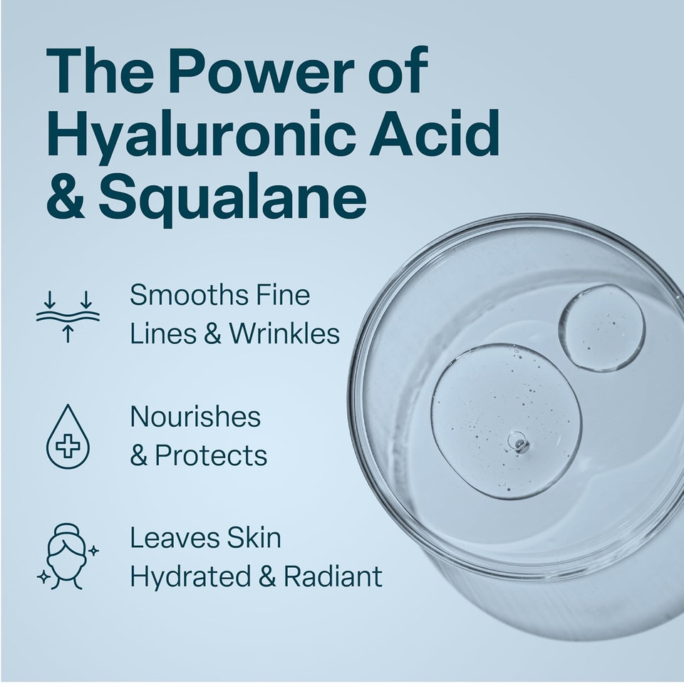 Qrxlabs Plant-Based Squalane Ha+ Moisturizing Cream With Hyaluronic Acid  Sugarcane-Derived Squalane Face & Body Moisturizer  2 Fl Oz (60 Ml) - Moisturizer Face Cream