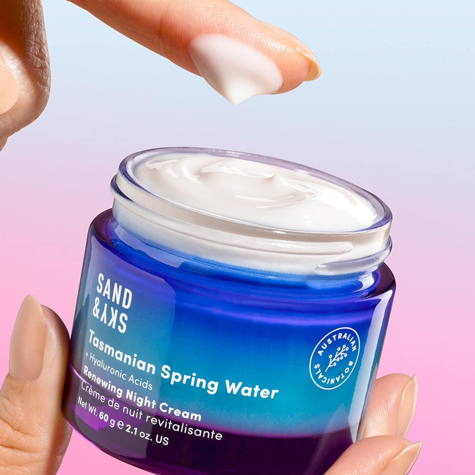 Sand & Sky Tasmanian Spring Water Deep Hydration Night Cream With 3X Hyaluronic Acid - Anti-Aging Repair Cream For Wrinkles, Boosts Collagen Production Sand & Sky Tasmanian Spring Water Deep Hydration Night Cream With 3X Hyaluronic Acid - Anti-Aging Repair Cream For Wrinkles, Boosts Collagen Production