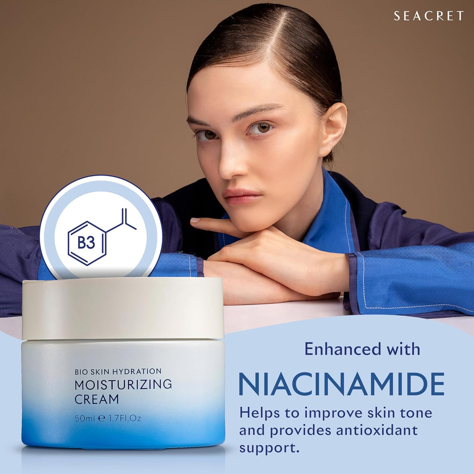 Seacret- Bio Skin Hydration Face Cream- A Rich Face Moisturizer Enriched With Dead Sea Minerals For Maximum Nourishment & Hydration 1.7 Fl.Oz