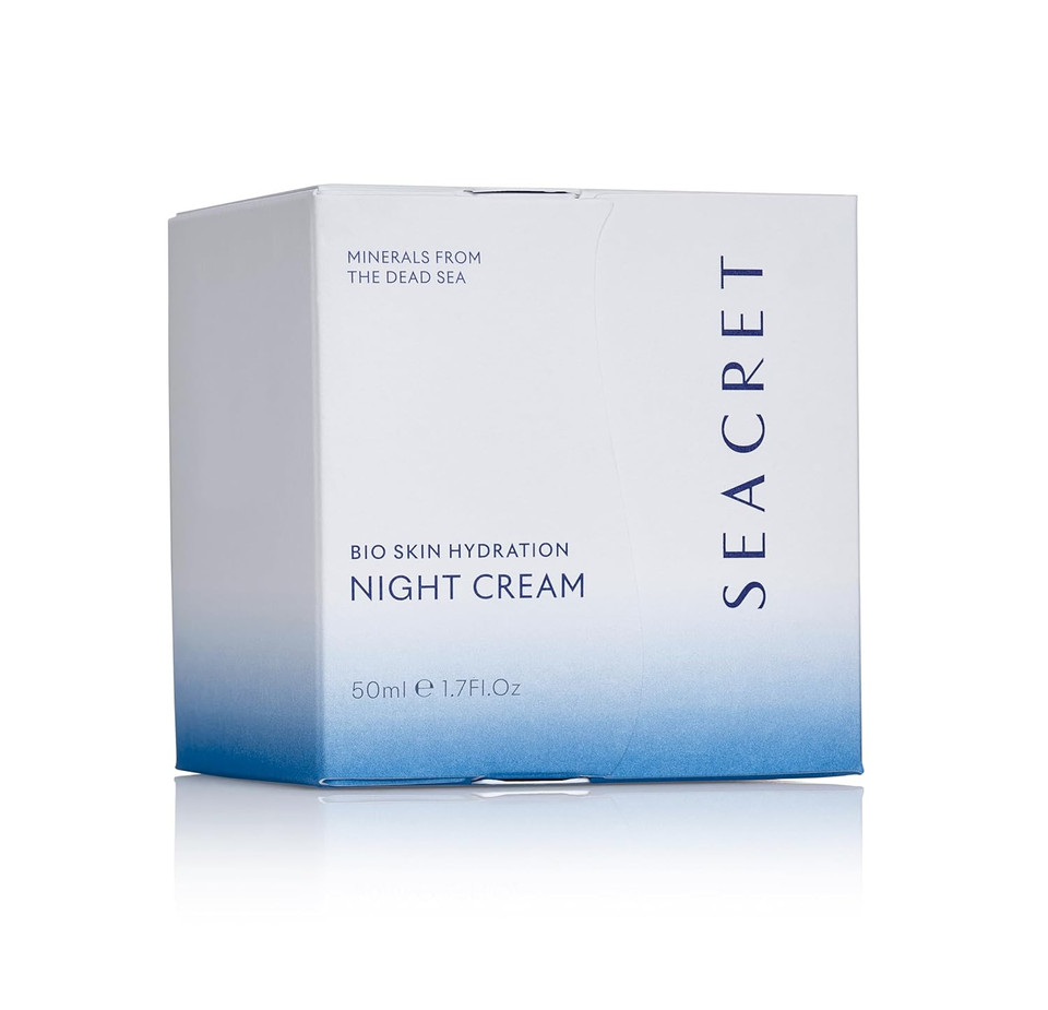 Seacret Bio Skin Hydration Night Cream With Aloe, Niacinamide, Jojoba, Argan Oil, And Dead Sea Minerals  Deeply Moisturizing, Assist In Anti-Aging, And Skin-Conditioning Formula, 50Ml