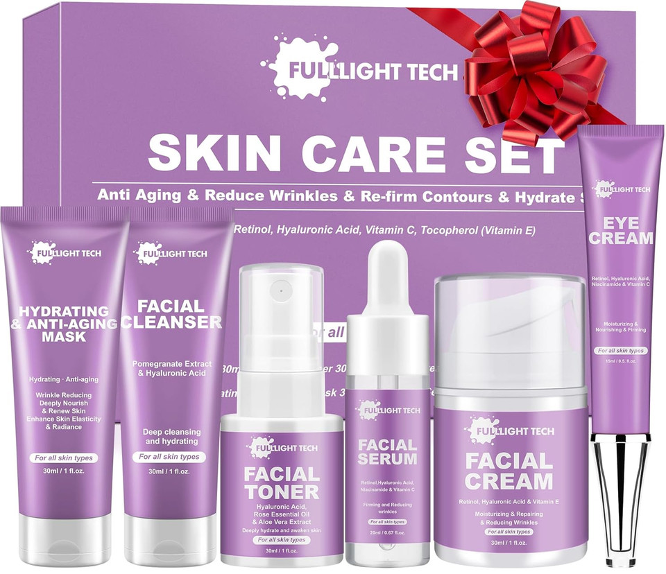 Skin Care Set,Gentle Anti-Aging Skin Care Kit,Hydrate, Moisturize Skin,Facial Skin Care Routine Kit Women Teen Girls Travel Skincare Gift Set,Women Mom Gifts For Christmas Valentines Birthday Gift Her Skin Care Set,Gentle Anti-Aging Skin Care Kit,Hydrate, Moisturize Skin,Facial Skin Care Routine Kit Women Teen Girls Travel Skincare Gift Set,Women Mom Gifts For Christmas Valentines Birthday Gift Her