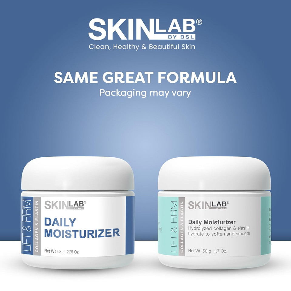 Skin Lab Lift & Firm Daily Moisturizer - Hydrolyzed Collagen & Elastin, Vitamin C And Vitamin E To Moisturize, Soften & Soothe Fine Lines And Wrinkles 1.7 Oz
