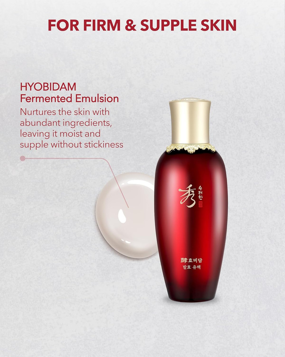 Sooryehan Hyobidam (Fermented Emulsion, 5.1Fl Oz) - Korean Skin Care. Moisturizing And Nourishing Facial Moisturizer By Lg Beauty. Wild Ginseng Sooryehan Hyobidam (Fermented Emulsion, 5.1Fl Oz) - Korean Skin Care. Moisturizing And Nourishing Facial Moisturizer By Lg Beauty. Wild Ginseng