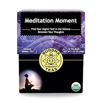 Buddha Teas Organic Meditation Moment - Ou Kosher, Usda Organic, Ccof Organic, 18 Bleach-Free Tea Bag