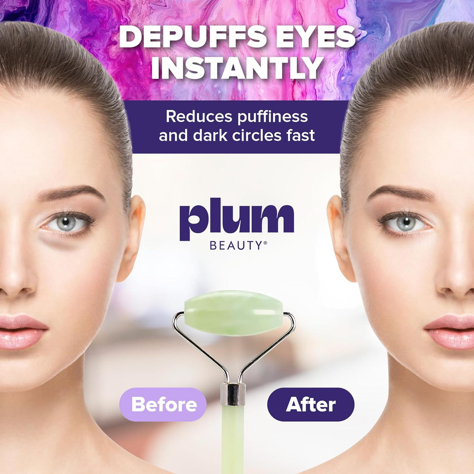 Stainless Steel Roller - Face Roller - Gua Sha Facial Tools, Rollers For Face, Skin Care Kit For Men Women, Guasha Tools For Faces, Facial Care Reduces Under-Eye Puffiness And Dark Circles