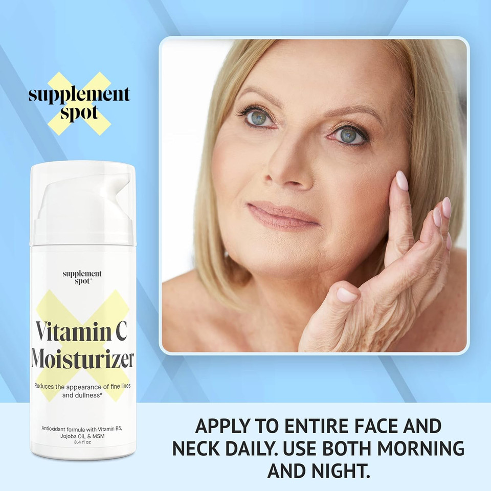 Antioxidant C Moisturizer - Revitalizing Vitamin Lotion W/Vitamin E Oil & Jojoba Oil  Vitamin Face Moisturizer For Fine Lines & Wrinkles - Suitable For All Skin Types Antioxidant C Moisturizer - Revitalizing Vitamin Lotion W/Vitamin E Oil & Jojoba Oil  Vitamin Face Moisturizer For Fine Lines & Wrinkles - Suitable For All Skin Types
