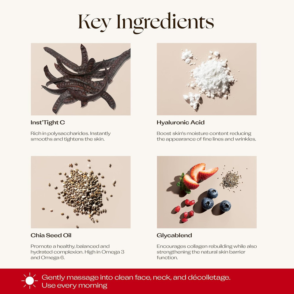 Trilogy Line Smoothing Day Cream, New Formula With InstTight C, 2.0 Fl Oz