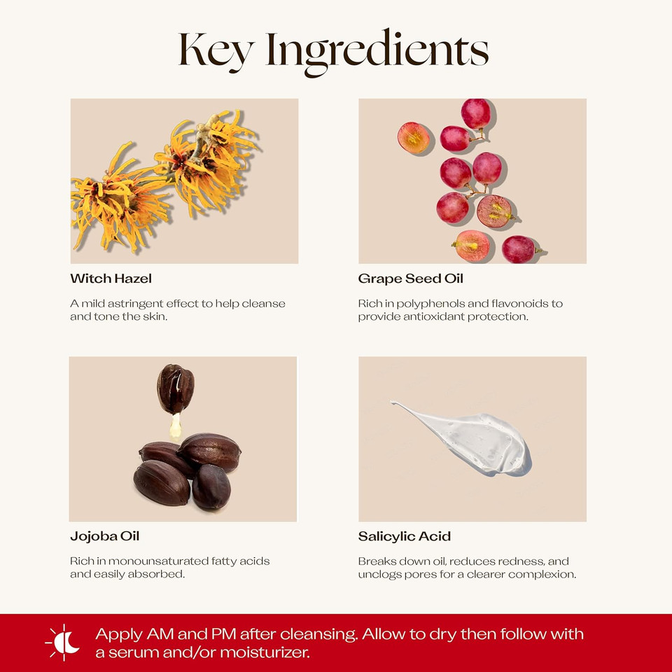 Trilogy Purifying Cleansing Toner, With Lemon Myrtle & Salicylic Acid, 5.07 Fl Oz