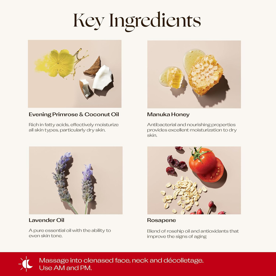 Trilogy Ultra Hydrating Face Cream, Intense Moisture For Dry Skin, 2.5 Fl Oz