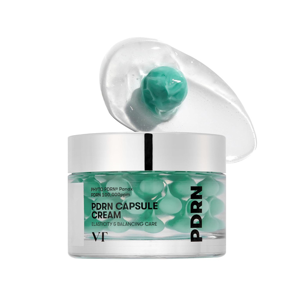 Vt Cosmetics Pdrn Capsule Cream 100, Hydrating Face Moisturizer With 100,000Ppm Pdrn, Hyaluronic Acid, 9 Peptides, Firming & Plumping Nourishing Cream, Korean Skin Care (1.69 Fl. Oz.)