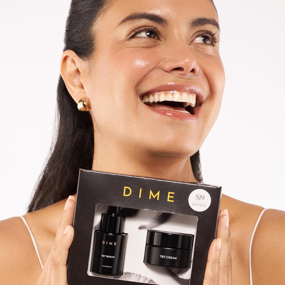 Dime Beauty Tbt Reviving Skincare Set (32 Value) - Includes Tbt Cream (15 Ml) + Serum (10 Ml), Formulated With Bakuchiol, A Clean Retinol Alternative To Reduce The Appearance Of Fine Lines