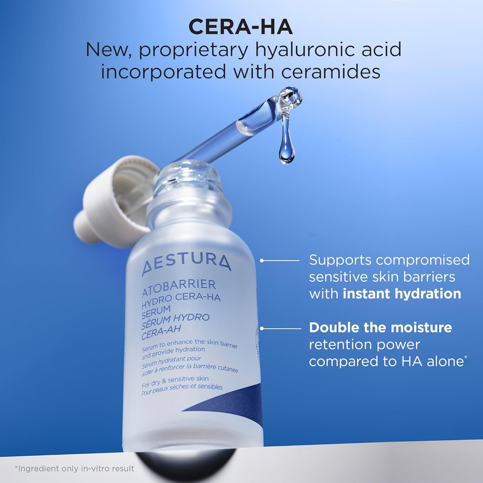 Aestura Atobarrier365 Hydro Cera-Ha Face Serum With Ceramide, Hyaluronic Acid, And Niacinamide For Skin Moisture Barrier Repair | Deep Hydration, Suitable For Dry & Sensitive Skin, 30Ml / 1.01 Fl.Oz