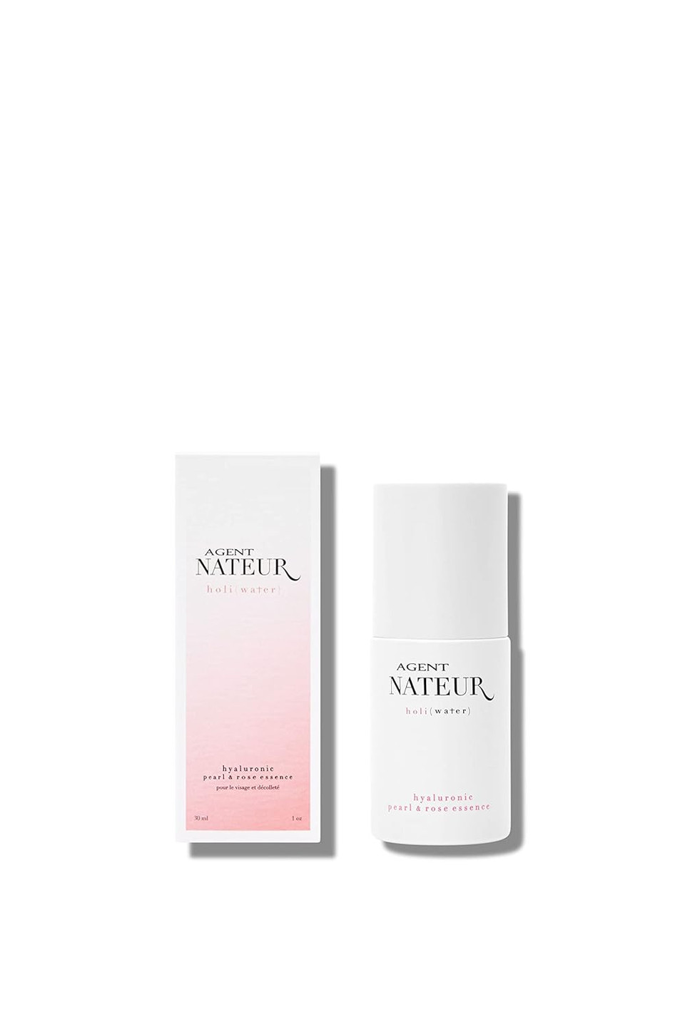 Agent Nateur - Holi (Water) Natural Pearl + Rose Hyaluronic Essence | Luxury, Non-Toxic Clean Skincare (Travel Size, 1 Oz | 30 Ml)