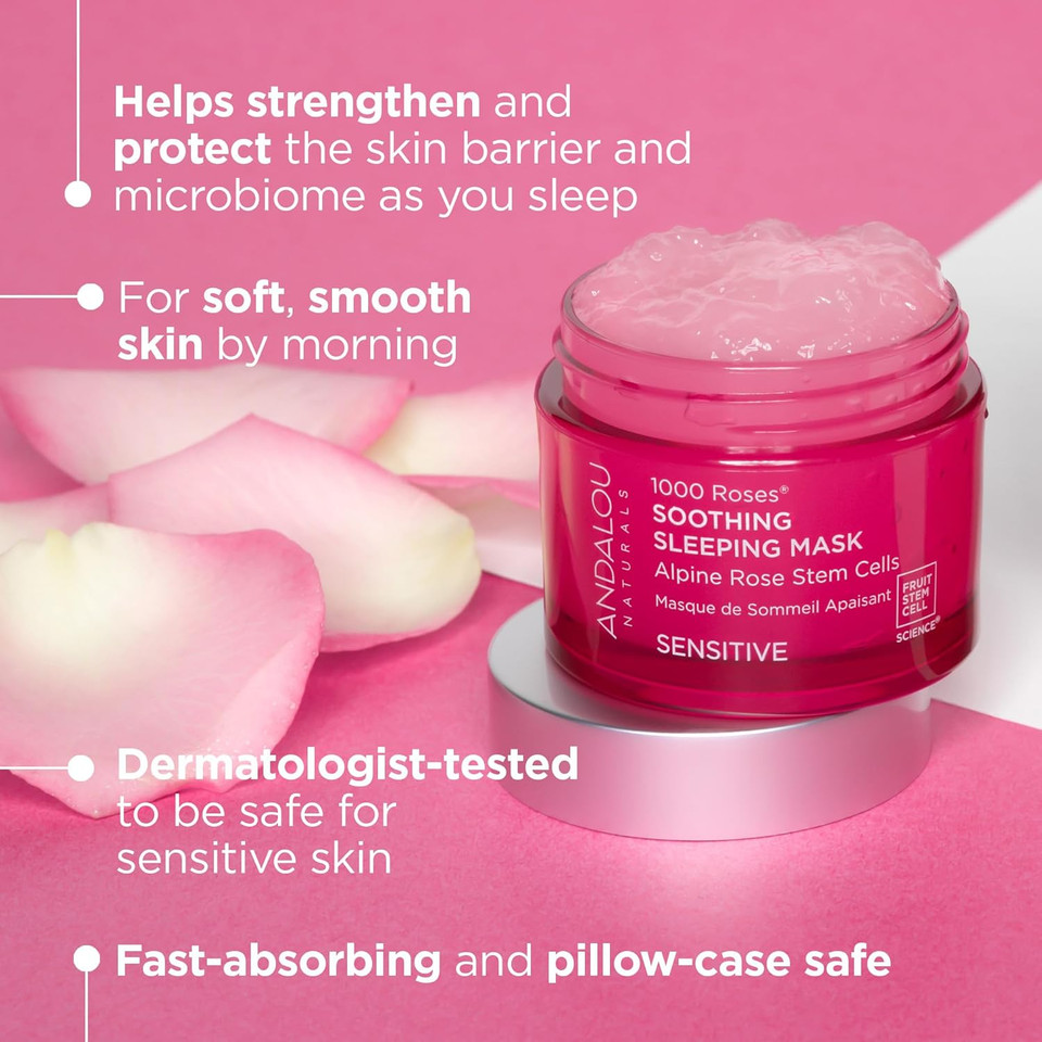 Andalou Naturals 1000 Roses® Soothing Sleeping Mask