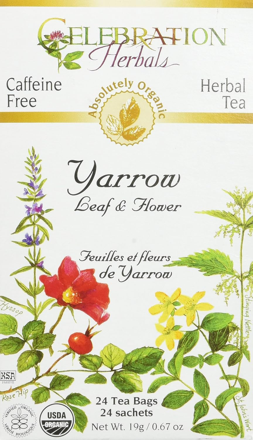 Celebration Herbals Yarrow Leaf & Flower Tea, 24 Ct