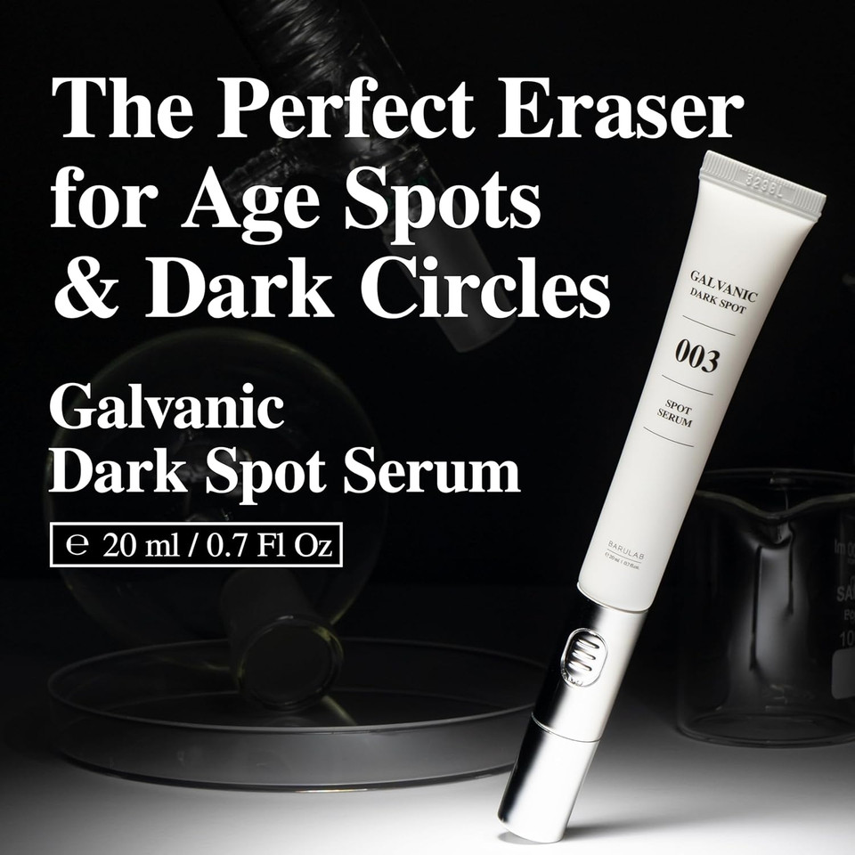 Galvanic Dark Spot Serum Auto Depuffing Lifting Eye Cream - Deeply Penetrates Corrects Uneven Skin Tone Hyperpigmentation Dark Circles Fine Lines Wrinkles Puffiness Korean Skincare