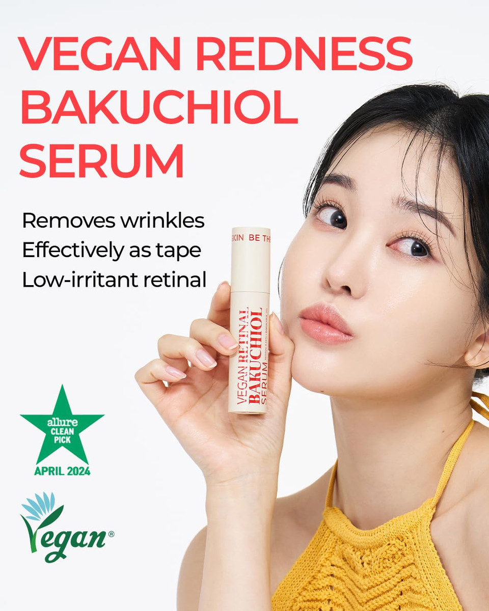 Vegan Retinal Bakuchiol Serum - Anti Aging Face Serum For Lines, Wrinkles, Pores - Gentle Skincare For Day & Night - Hypoallergenic, Korean Skincare, 0.68 Oz Vegan Retinal Bakuchiol Serum - Anti Aging Face Serum For Lines, Wrinkles, Pores - Gentle Skincare For Day & Night - Hypoallergenic, Korean Skincare, 0.68 Oz