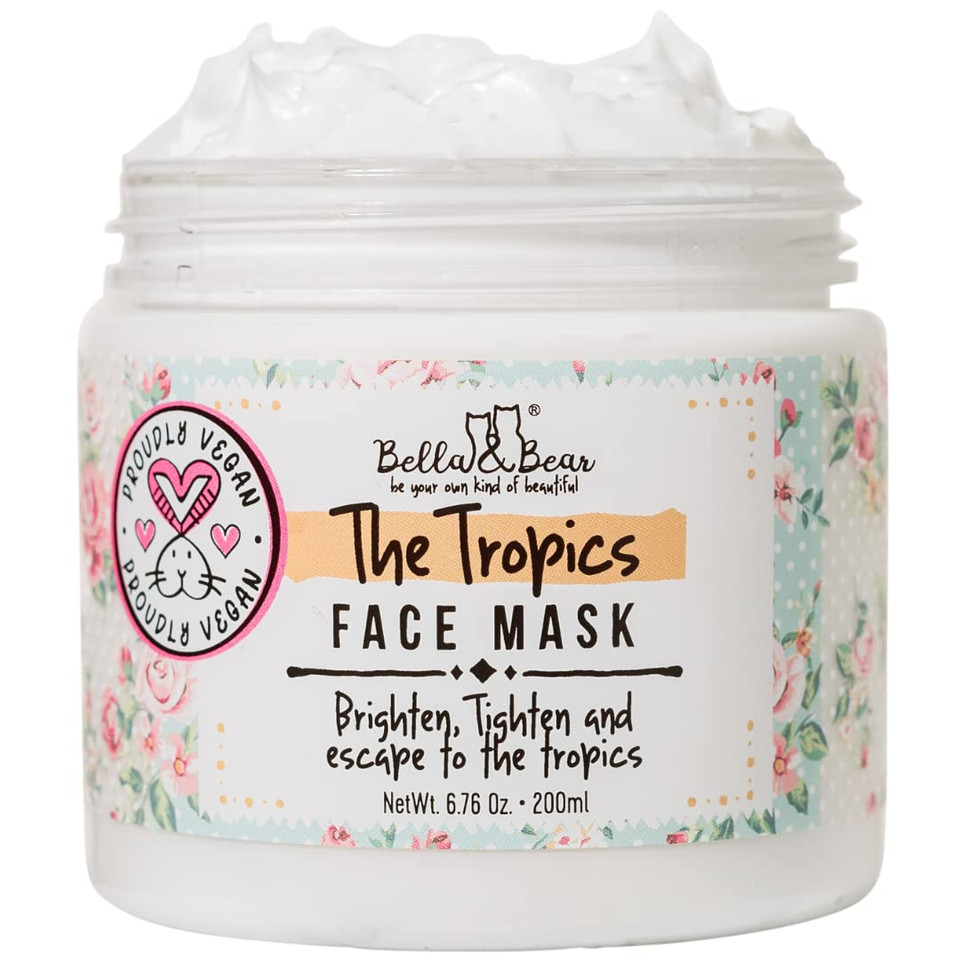 Bella & Bear The Tropics Face Mask, White, 7.7 Ounce