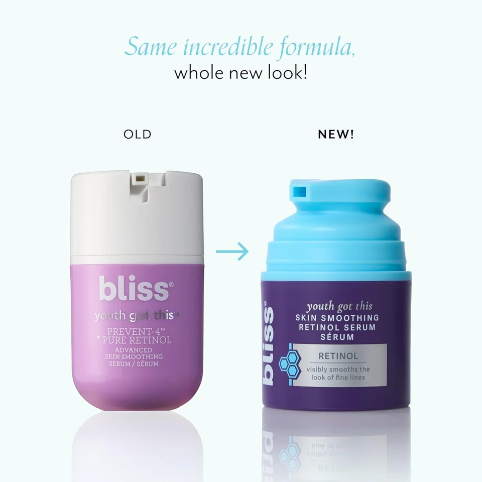 Bliss Youth Got This Retinol Serum | Advanced Anti-Aging Formula | Reduces Fine Lines & Wrinkles | Dermatologist-Tested | Clinically Proven Results | Fragrance-Free & Vegan | 0.67 Fl Oz |
