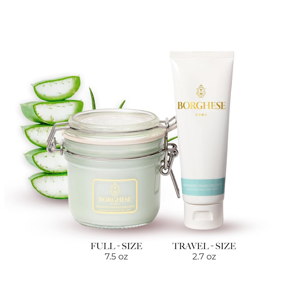 Borghese Advanced Fango Delicato Moisturizing Mud Mask, Gentle Hydration For Delicate Skin