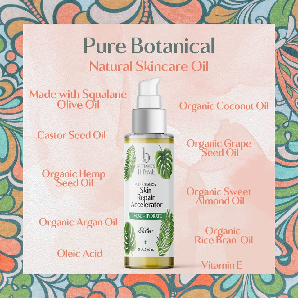 Brittanie'S Thyme Skin Repair Accelerator For C Section Recovery, Scars And Stretchmarks | Natural, Non-Toxic Healing Treatment, Dermatologist Recommended, Deeply Nourishes, Reduces Wrinkles