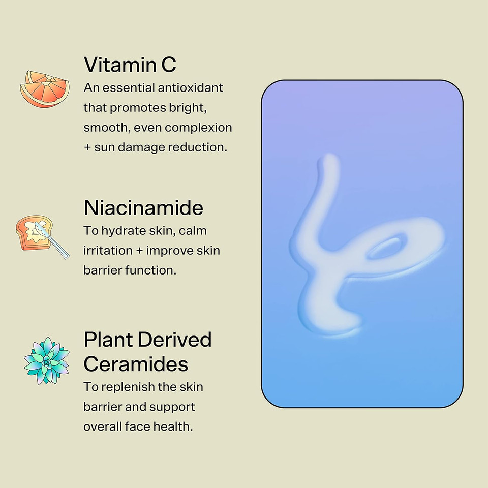 Bubble Skincare Day Dream Vitamin C Serum For Face - Hydrating Face Serum With Niacinamide + Ceramides - Helps Even Skin Tone And Improve Texture From Sun Damage - Summer Skin Care Essential (30Ml)